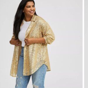 TORRID- Sequin kimono